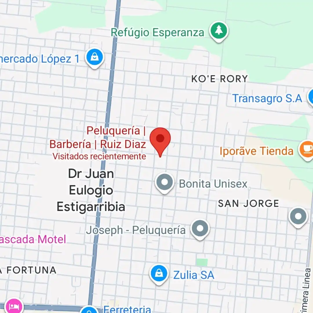 Ubicación de Peluquería Ruiz Díaz en Google Maps